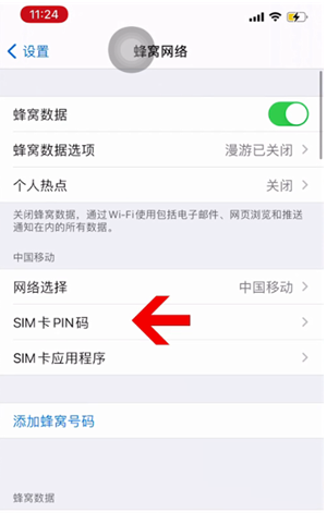 育才镇苹果14维修网分享如何给iPhone14的SIM卡设置密码 